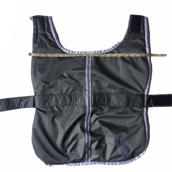 2-1 REVERSIBLE Dog Coat Orange Olive Camo L EUC - Picture 11 of 13